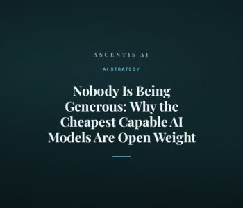 Why the cheapest capable AI models are open weight
